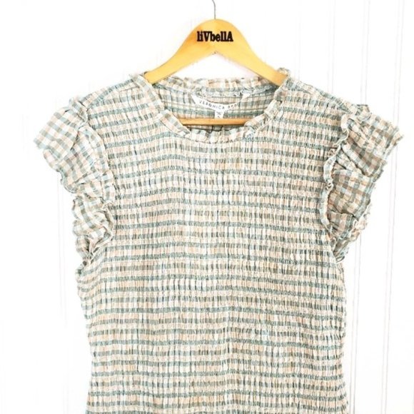 Veronica RUFFLE HEM CICI SMOCKED DRESS NEW W/TAG - Picture 10 of 14